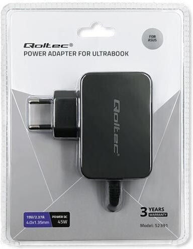 Qoltec Φορτιστής Laptop 45W 19V 2.37A για Asus 52391 - Image 2
