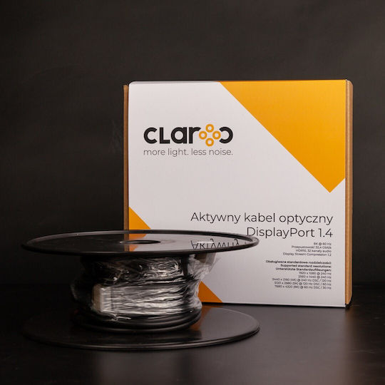 Claroc Cable DisplayPort male - DisplayPort male 15m Μαύρο (CLAROC-DP-14-30M) - Image 4