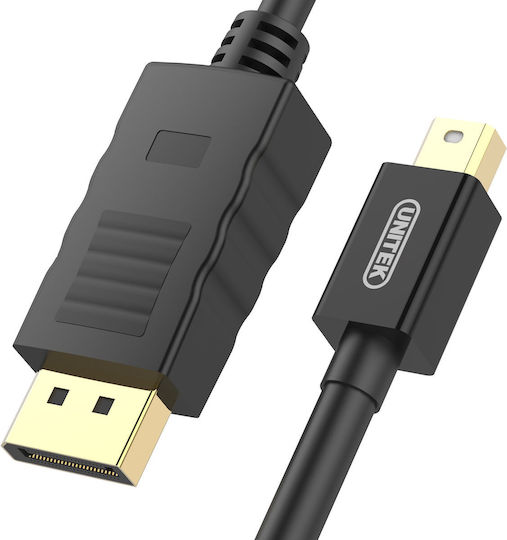 Unitek Cable DisplayPort male - mini DisplayPort male 3m Μαύρο (Y-C612BK) - Image 2
