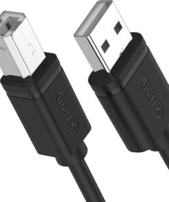 Alternative view of Unitek USB 2.0 Cable USB-A male - USB-B male Μαύρο 2m Y-C4001GBK