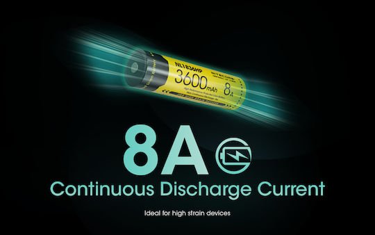 NiteCore Επαναφορτιζόμενη Μπαταρία 18650 Li-ion 3600mAh - Image 8