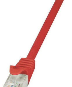 LogiLink U/UTP Cat.6 Καλώδιο Δικτύου Ethernet 1m Κόκκινο 1τμχ CP2034U