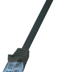 LogiLink U/UTP Cat.6a Καλώδιο Δικτύου Ethernet 1.5m Μαύρο 1τμχ CP3043U