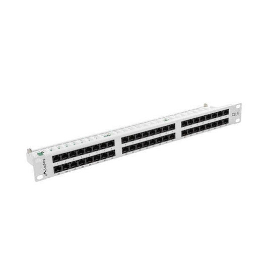 Lanberg Patch Panel για Rack 1U 19" 48 Θυρών cat6 Γκρι PPU6-1048-S - Image 2