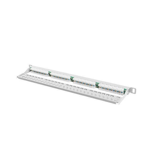 Lanberg Patch Panel για Rack 1U 19" 24 Θυρών Γκρι PPU5-0024-S - Image 5