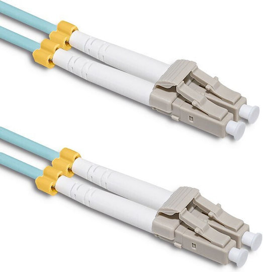 Qoltec Καλώδιο Οπτικής Ίνας LC-LC 2m Τιρκουάζ 1τμχ 54076 - Image 2