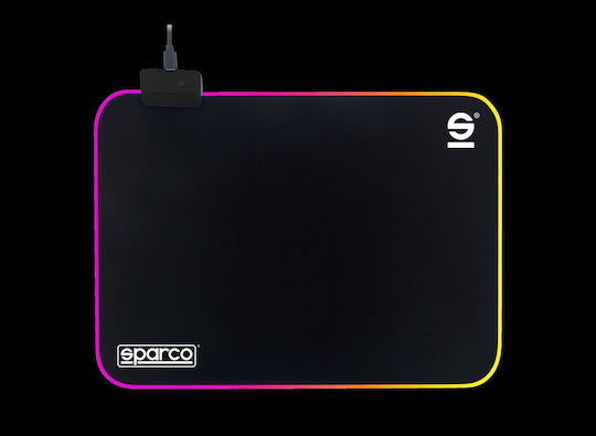 Sparco Gaming Mouse Pad 250mm με RGB Φωτισμό Μαύρο - Image 2