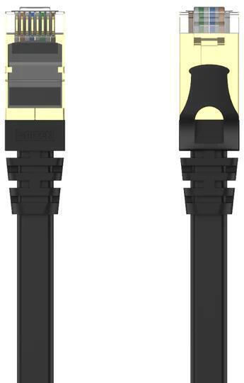 Unitek Flat S/FTP Cat.7 Καλώδιο Δικτύου Ethernet 15m Μαύρο 1τμχ C1897BK-15M - Image 2