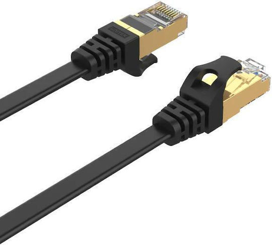 Unitek Flat S/FTP Cat.7 Καλώδιο Δικτύου Ethernet 10m Μαύρο 1τμχ C1897BK-10M - Image 3