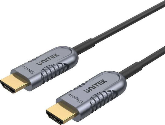 Unitek HDMI 2.1 Cable HDMI male - HDMI male 70m Μαύρο (C11035DGY) - Image 2