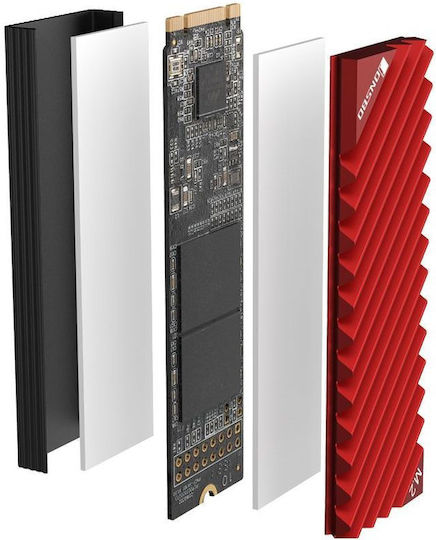 Jonsbo M.2-3 Radiator Κόκκινο JONSBO-ZUWE-421 - Image 6