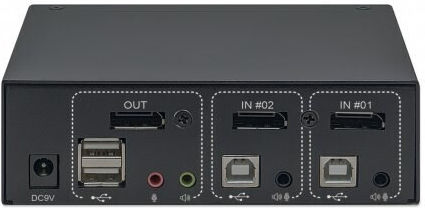 Manhattan Switch Manhattan 2-Port DisplayPort 4K@60Hz - Image 3