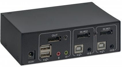Manhattan Switch Manhattan 2-Port DisplayPort 4K@60Hz - Image 5