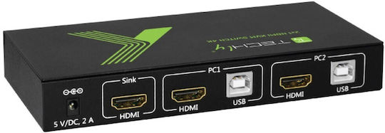 Techly IDATA KVM-HDMI2U KVM & Data Switch 028696 - Image 3