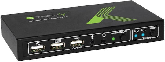Techly IDATA KVM-HDMI2U KVM & Data Switch 028696 - Image 2