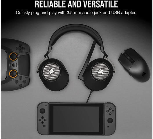 Corsair HS65 Surround Over Ear Gaming Headset με σύνδεση 3.5mm Carbon - Image 12