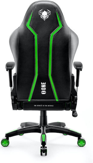 Diablo X-One 2.0 Normal Size Καρέκλα Gaming Δερματίνης με Ρυθμιζόμενα Μπράτσα Black / Green - Image 5