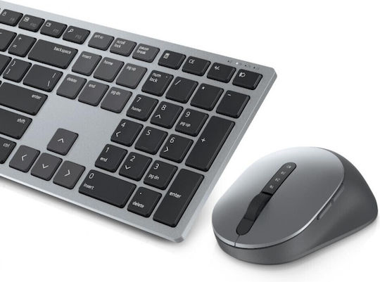 Dell Wireless KM7321W Bluetooth Σετ Πληκτρολόγιο & Ποντίκι Αγγλικό US Ασημί - Image 3
