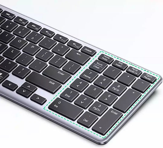 Ugreen KU005 Ασύρματο Bluetooth Πληκτρολόγιο Αγγλικό US - Image 4