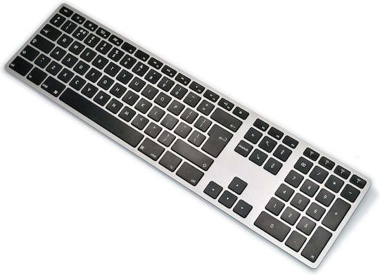 Matias Wireless Aluminum Keyboard Bluetooth Πληκτρολόγιο Αγγλικό UK Συμβατό με Mac Γκρι - Image 2