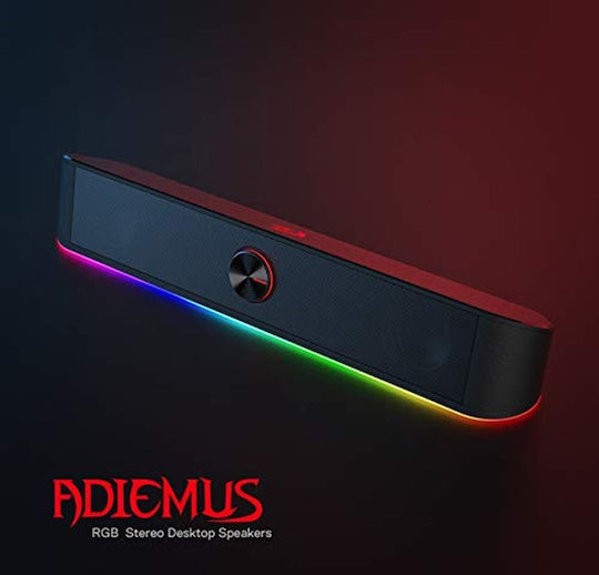 Redragon GS560 Adiemus Ηχεία Υπολογιστή 2.0 με RGB Φωτισμό και Ισχύ 6W σε Μαύρο Χρώμα - Image 11