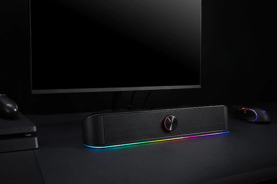 Redragon GS560 Adiemus Ηχεία Υπολογιστή 2.0 με RGB Φωτισμό και Ισχύ 6W σε Μαύρο Χρώμα - Image 4
