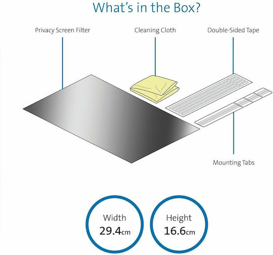 Kensington Privacy Filter 2-Way Removable 33.8cm 13.3" Wide 16:9 - Image 3