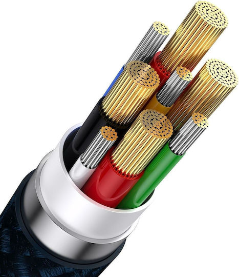 Baseus Flash Series II Braided USB to Type-C / micro USB / Lightning Cable Μπλε 1.2m (CASS030103) - Image 12