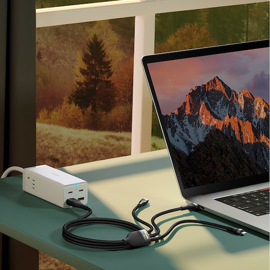 Baseus Flash Series II Braided USB to Type-C / micro USB / Lightning Cable Μπλε 1.2m (CASS030103) - Image 10