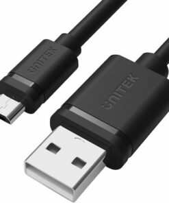 Alternative view of Unitek Regular USB 2.0 to micro USB Cable Μαύρο 3m (Y-C435GBK)