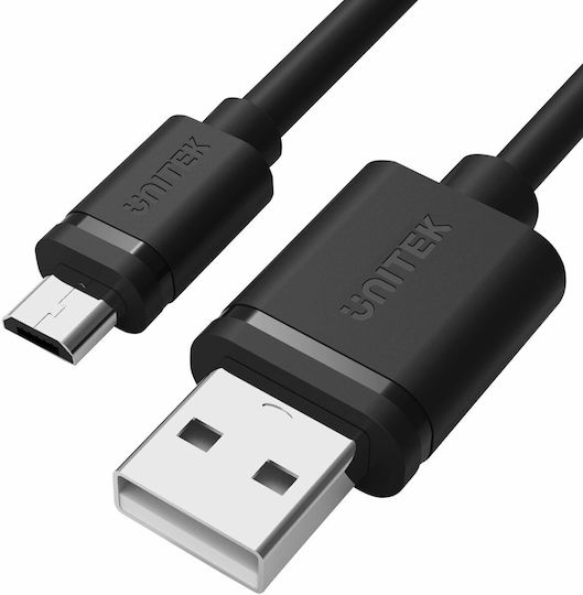 Unitek Regular USB 2.0 to micro USB Cable Μαύρο 3m (Y-C435GBK) - Image 2