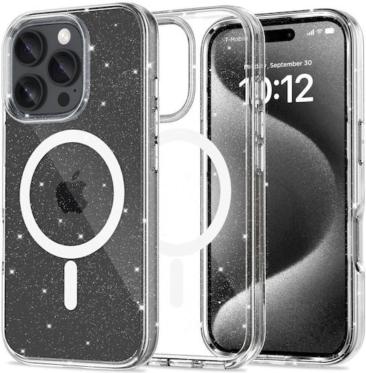 Tech-Protect FlexAir Hybrid MagSafe Back Cover Tempered Glass Glitter (iPhone 16 Pro)