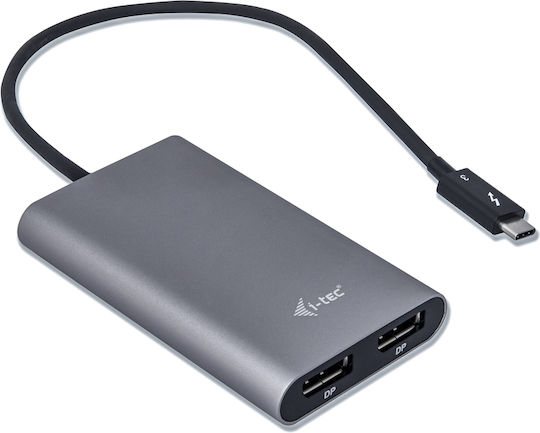 i-tec Μετατροπέας Thunderbolt 3 male σε Thunderbolt 3 female 1τμχ TB3DUAL4KDP - Image 2