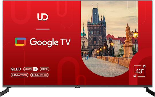 UD Smart Τηλεόραση 43" 4K UHD QLED 43QGU7210S (2024)