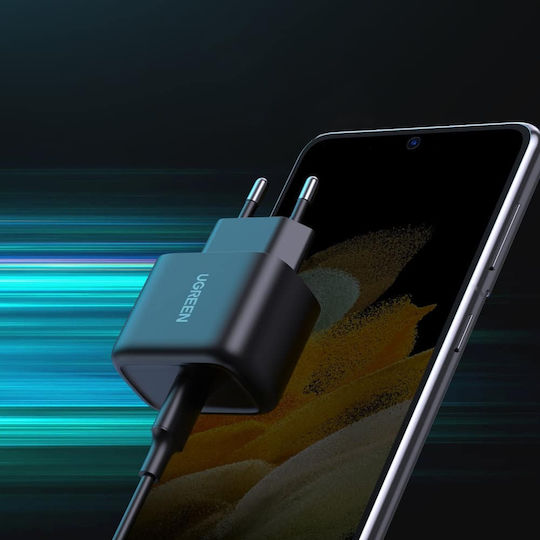 Ugreen Φορτιστής με Θύρα USB-C και Καλώδιο USB-C - USB-C 25W Power Delivery / Quick Charge 3.0 Μαύρος (Cd250) - Image 5