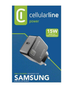 Alternative view of Cellular Line Φορτιστής Χωρίς Καλώδιο με Θύρα USB-C 15W Μαύρος (ACHSMUSBC15WK)