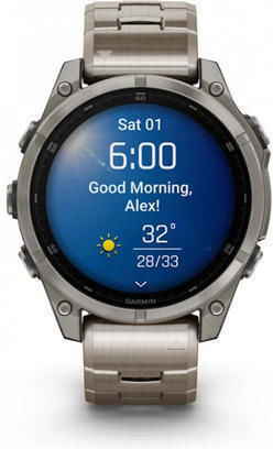 Garmin Fenix 8 Titanium 47mm Αδιάβροχο Smartwatch με Παλμογράφο (Sapphire, Titanium With Vented Titanium Bracelet) - Image 2