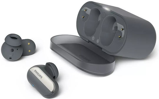 Philips TAT6908 In-ear Bluetooth Handsfree Ακουστικά με Αντοχή στον Ιδρώτα και Θήκη Φόρτισης Μαύρα