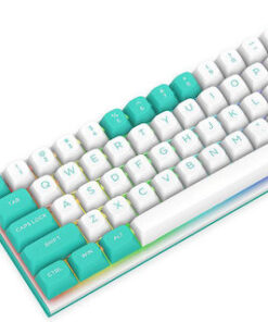 Alternative view of Redragon Gaming Μηχανικό Πληκτρολόγιο 60% με RGB φωτισμό (Αγγλικό US) Λευκό
