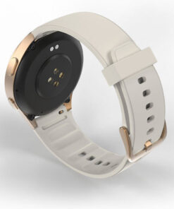 Alternative view of HAMA 8900 Aluminium 45mm Αδιάβροχο Smartwatch με Παλμογράφο (Gray-Gold)