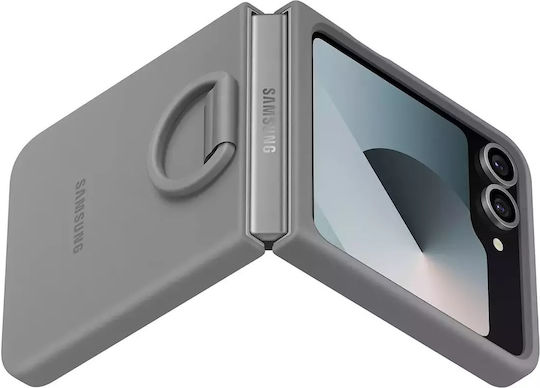 Samsung Back Cover Σιλικόνης Γκρι (Samsung Flip 6) EF-PF741TJEGWW - Image 4