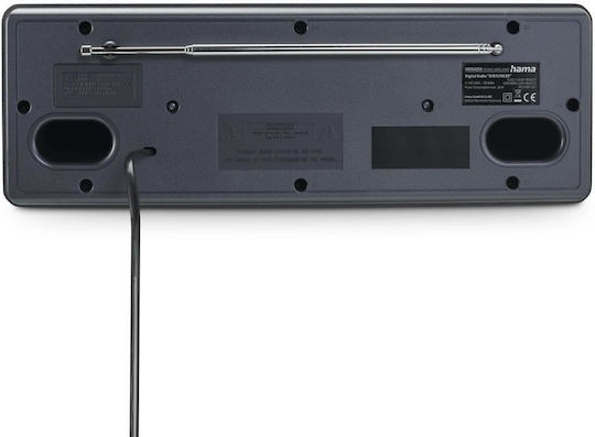 HAMA DIR1570CBT Επιτραπέζιο Ραδιόφωνο Ρεύματος DAB+ με Bluetooth και USB Μαύρο - Image 4