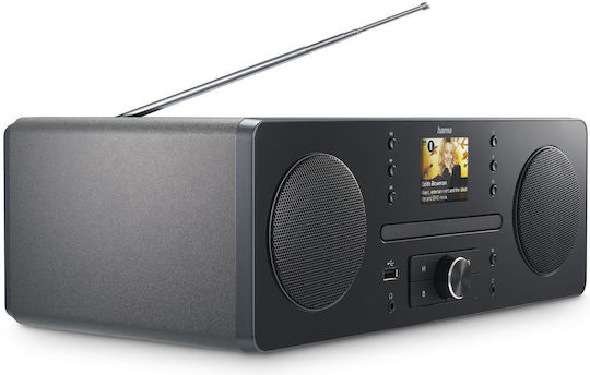 HAMA DIR1570CBT Επιτραπέζιο Ραδιόφωνο Ρεύματος DAB+ με Bluetooth και USB Μαύρο - Image 10