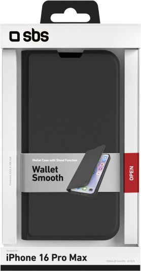 SBS Smooth Wallet Μαύρο (iPhone 16 Pro Max) - Image 2
