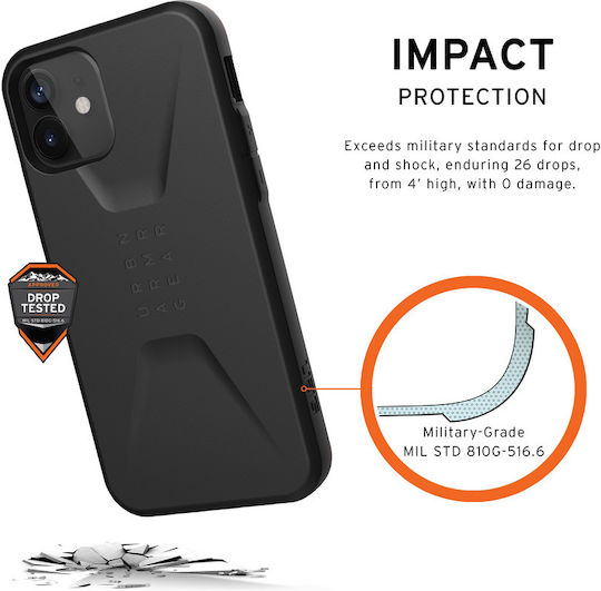 UAG Civilian Back Cover Σιλικόνης Μαύρο (iPhone 16 Pro Max) 114445114040 - Image 6