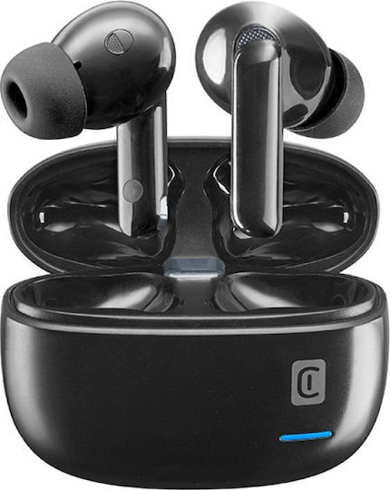 Cellular Line Eclipse In-ear Bluetooth Handsfree Ακουστικά με Θήκη Φόρτισης Μαύρα
