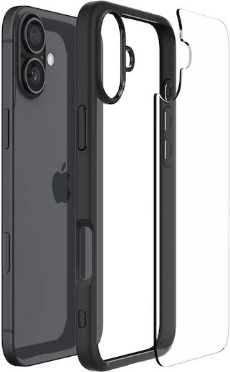 Spigen Ultra Hybrid Back Cover Πλαστικό 1.2mm Matte Black (iPhone 16) ACS08201