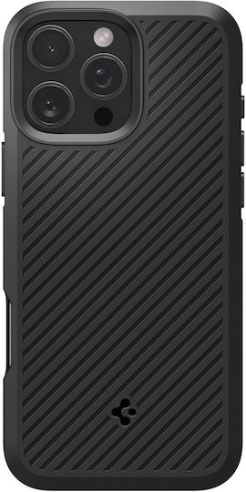 Spigen Core Armor Back Cover Σιλικόνης 1.2mm Μαύρο (iPhone 16 Pro) ACS08157