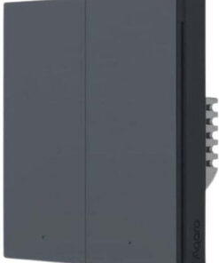 Alternative view of Aqara Intelligent Wall Switch H1 Neutral Point Double Rocker Grey