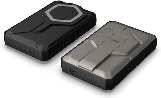 UAG Rugged MagSafe Power Bank 10000mAh 20W με Θύρα USB-A και Θύρα USB-C Titanium/Black - Image 5